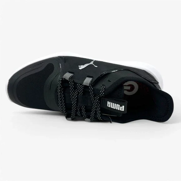 PUMA Ignite Fasten8 Black White Womens Waterproof Golf Shoes - Picture 4 of 8